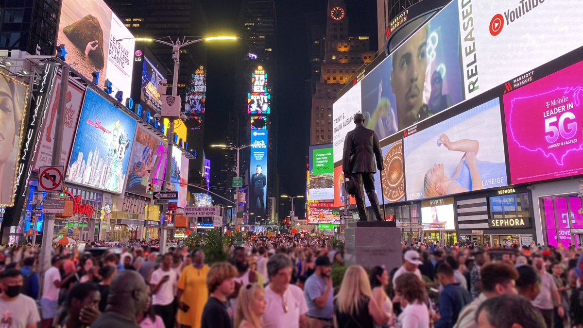 Times Square, největší mraveniště v mraveništi